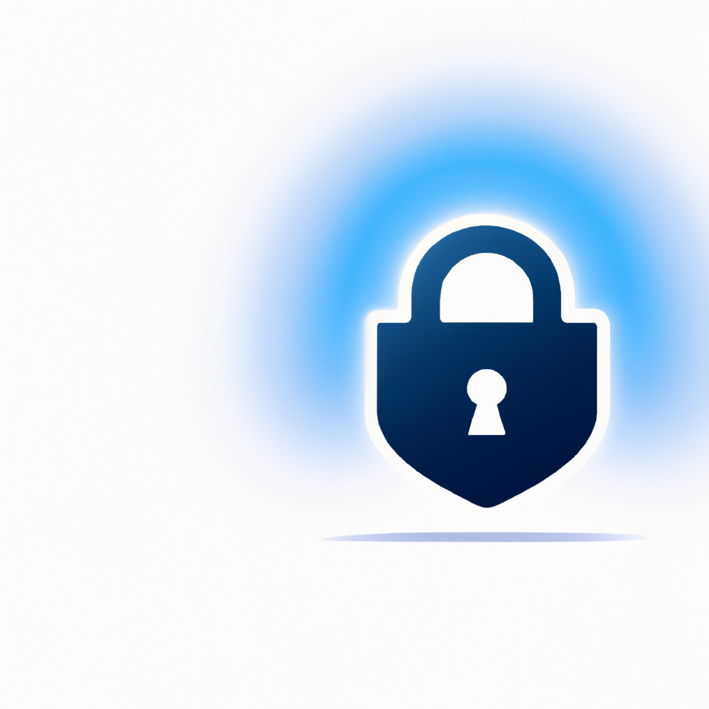 Illustration of a privacy shield and lock representing data protection